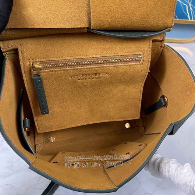 Bottega veneta高端女包 KF008 寶緹嘉荔枝紋松石綠arco29 BV經典款mini手拎肩背包  gxz1220